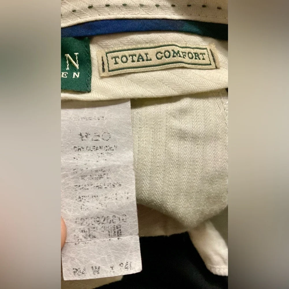 Lauren Ralph Lauren Men’s Size 34/34 Black Total Care Dress Pants - Picture 4 of 6